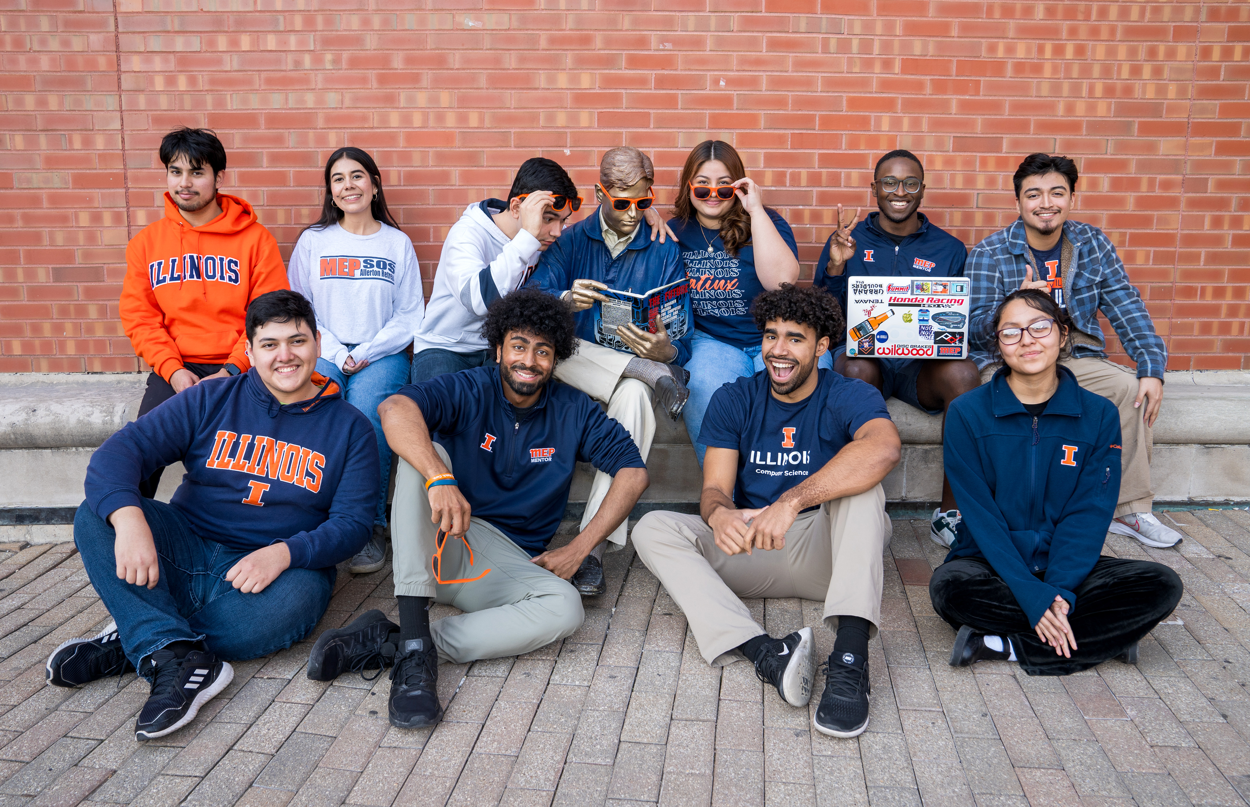 MEP students gather for a photo and fun.