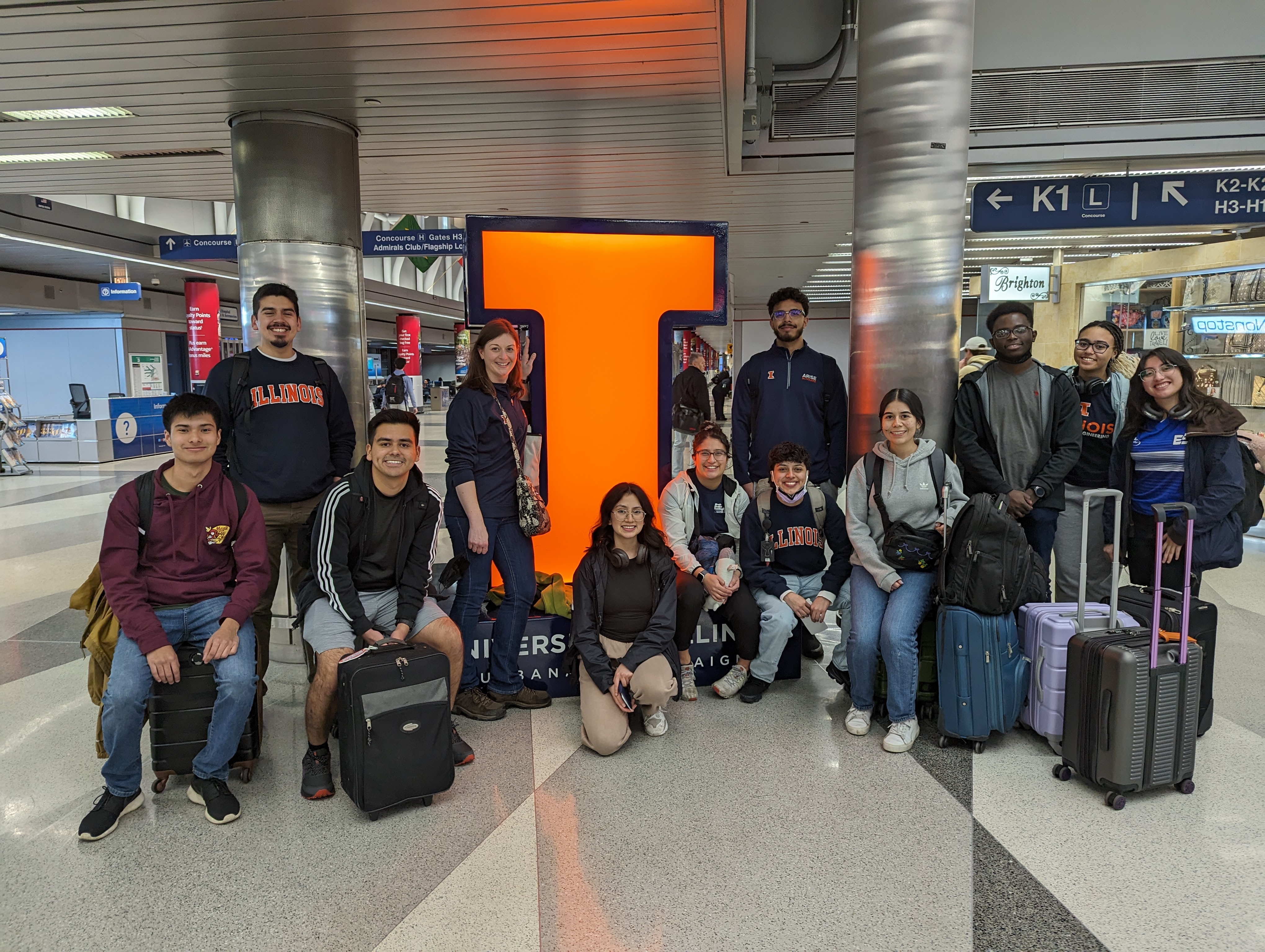 MEP students getting ready for their study abroad program.