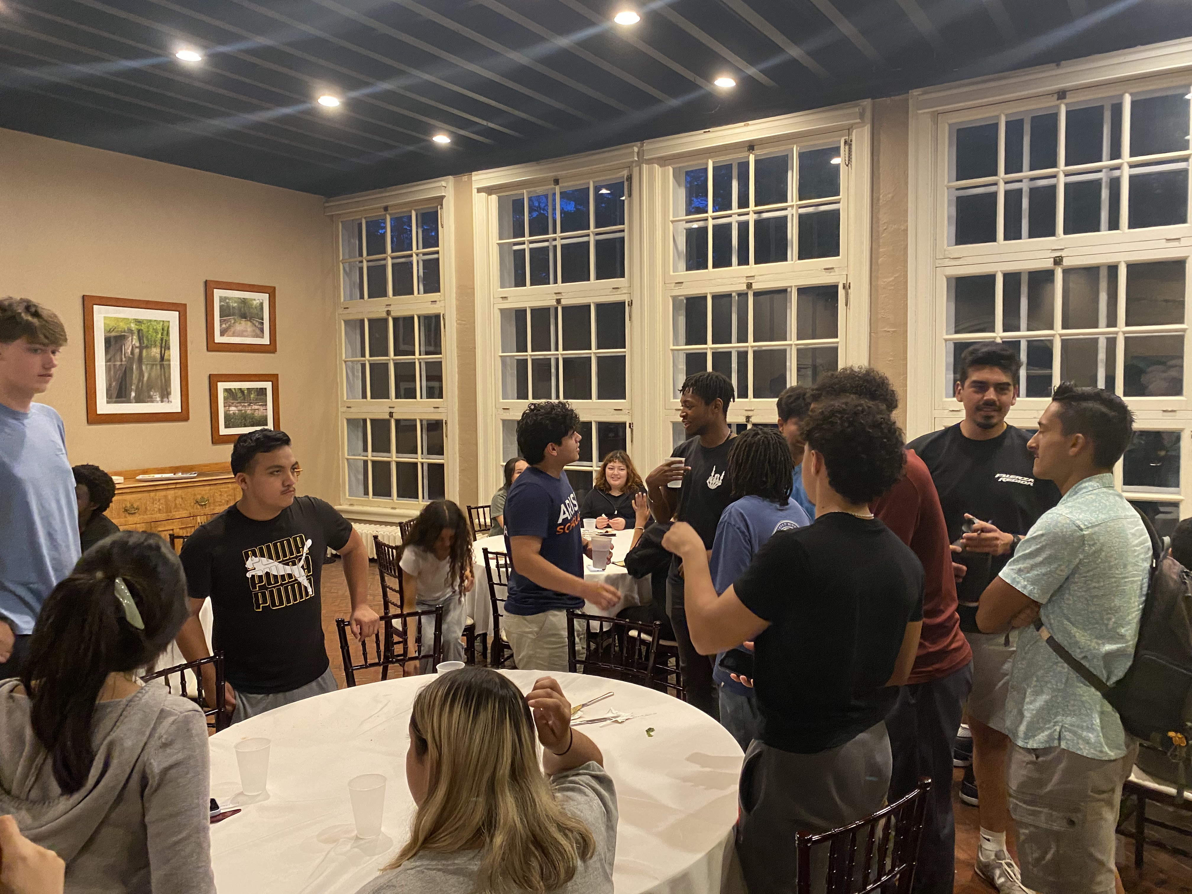 Dinner at Fall 2024 SOS Retreat.