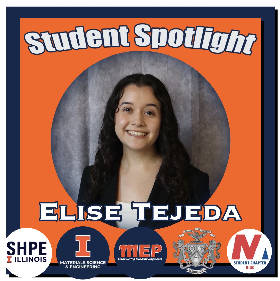 Portrait of Elise Tejeda, Materials Science & Engineering, Student Spotlight.