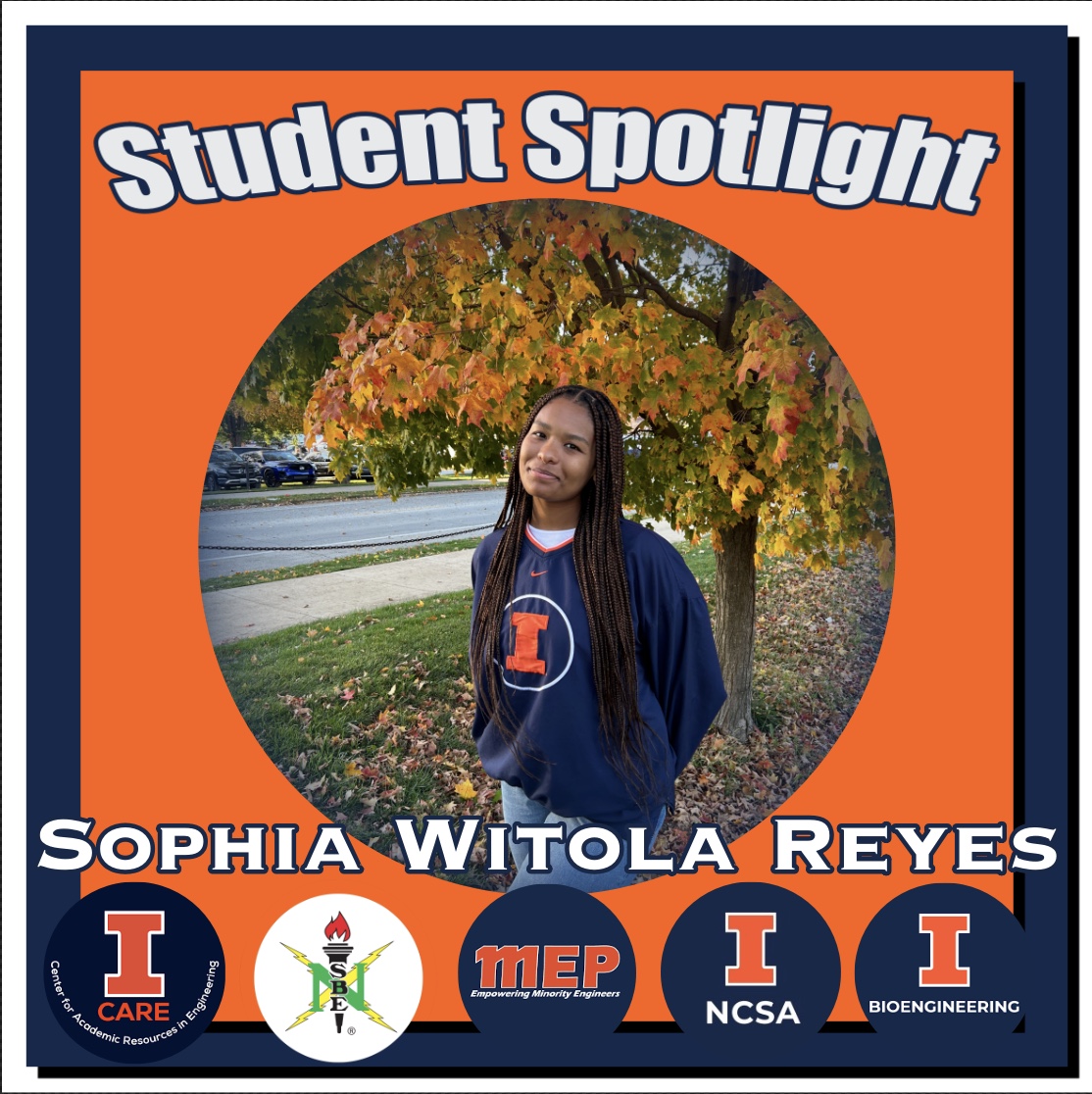 Portrait of Sophia Witola Reyes, Bioengineering, Student Spotlight.