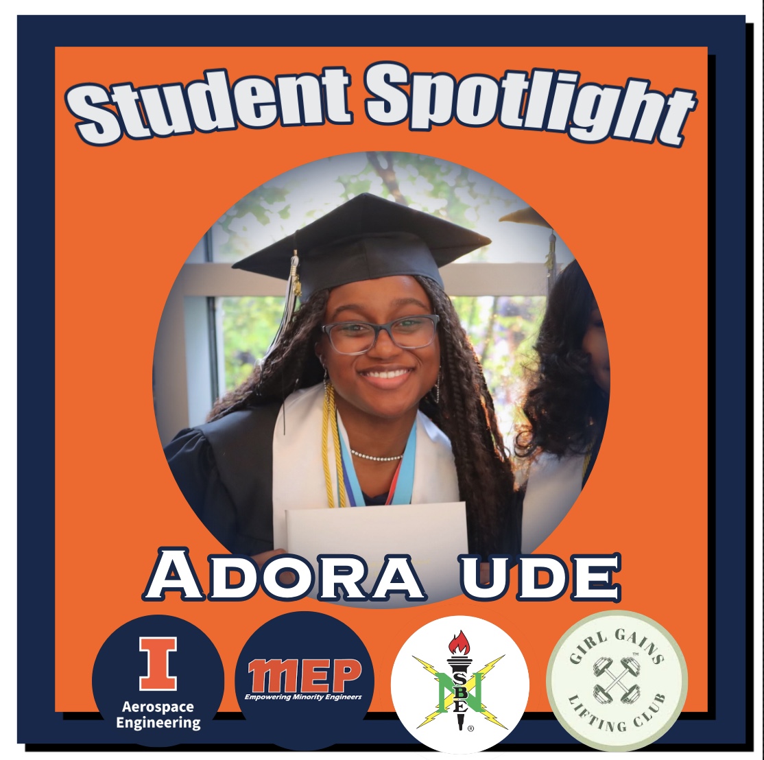 Portrait of Adora Ude, Aerospace Engineering, Student Spotlight.