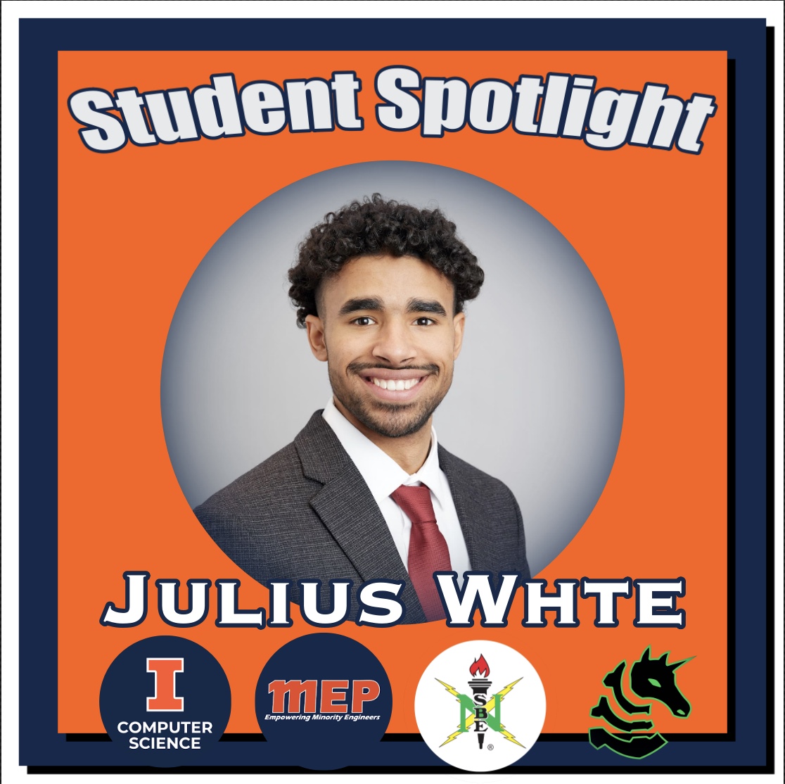 Portrait of Julius White, Computer Science, Student Spotlight.