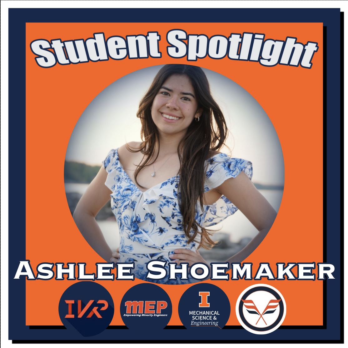 Portrait of Ashlee Shoemaker, Mechanical Engineering, Student Spotlight.