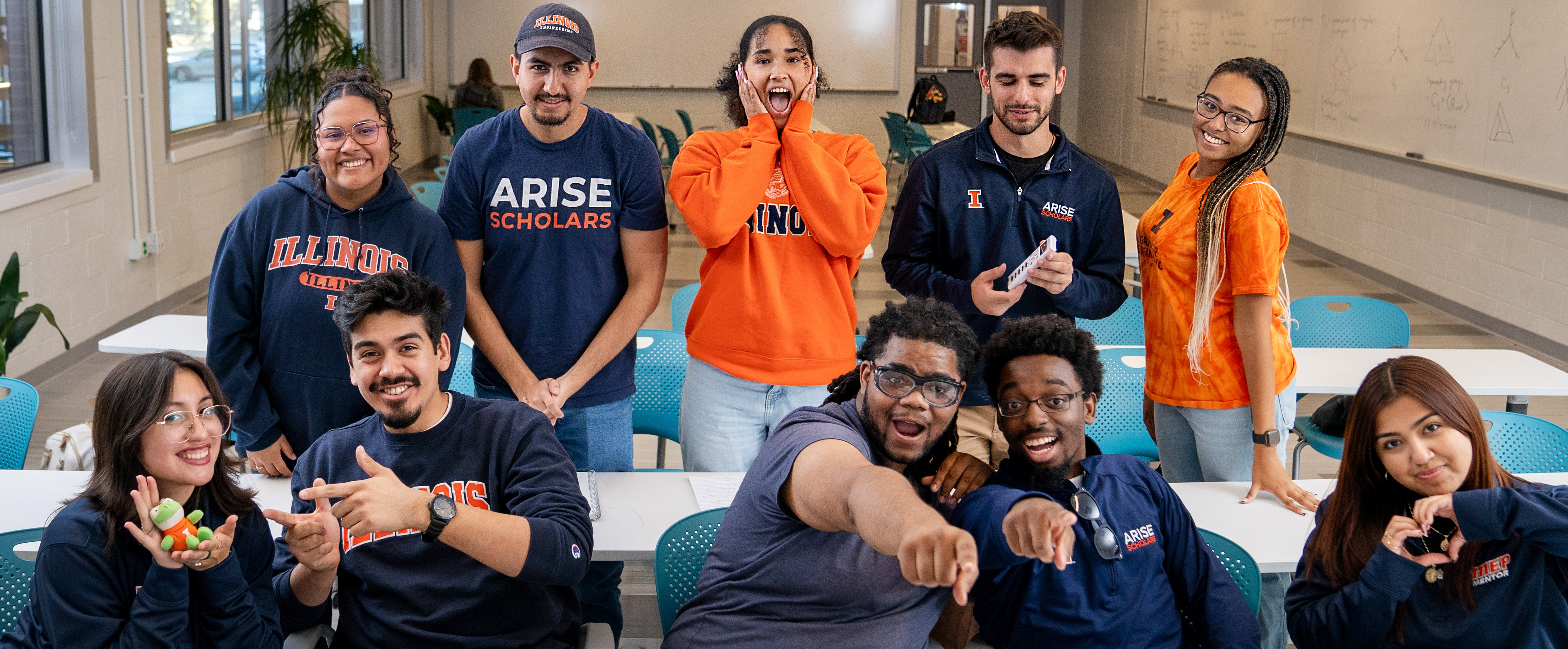 MEP students gather for a photo and fun.