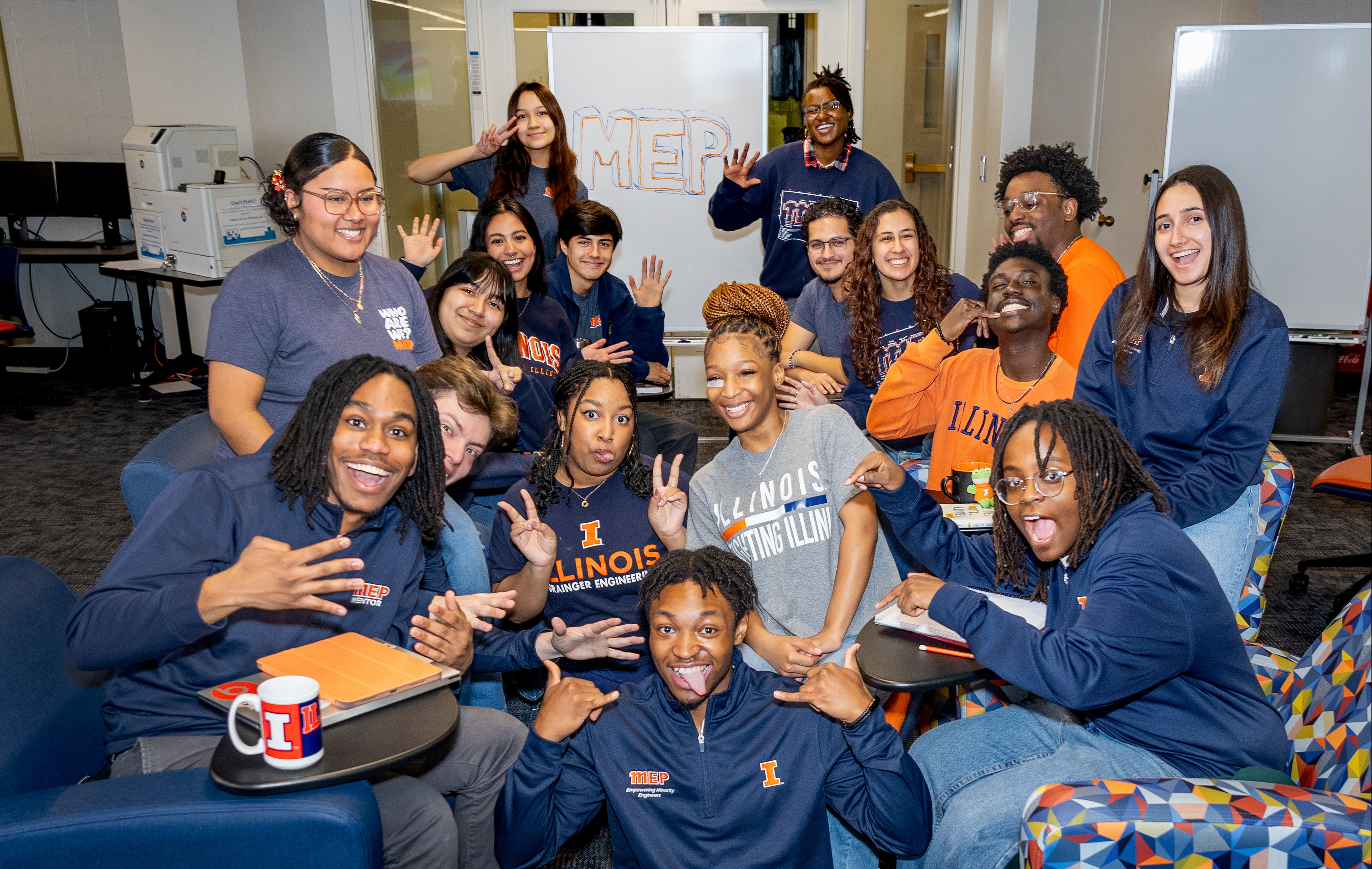 MEP students gather for a photo and fun.